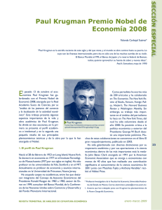 Paul Krugman Premio Nobel de Economía 2008