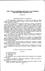 usos y REGLAS UNIFORMES RELATIVOS A LOS