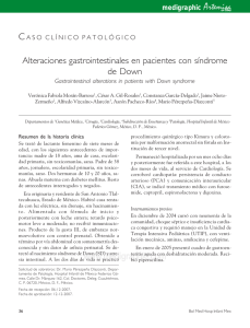 Alteraciones gastrointestinales en pacientes con síndrome de Down