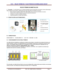 IE 03 RELES TERMICOS Y ELECTRÓNICOS NORMALIZADO IEC947