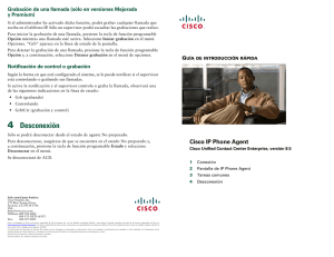 Cisco IP Phone Agent Quick Start Guide/Cisco Unified Contact