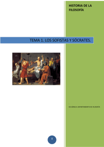 Tema 2. Sócrates y los sofistas