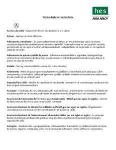 Terminología electromecánica Acceso a la salida - Mul-T