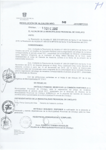 -` "l ser c am - Municipalidad Provincial de Chiclayo