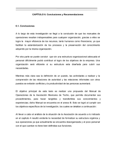 CAPÍTULO 6. Conclusiones y Recomendaciones 6.1. Conclusiones