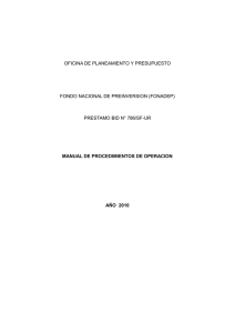 Manual de procedimientos - Oficina de Planeamiento y Presupuesto