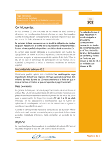 Circular fiscal Abril 2006.2 Pagos fraccionados 2016