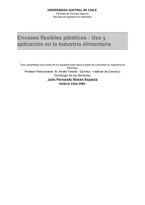 Envases flexibles plásticos - Tesis Electrónicas UACh