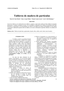 Tableros de madera de partículas - Ingeniería: Revista Académica