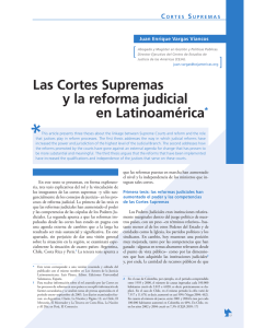 Las Cortes Supremas y la reforma judicial en Latinoamérica*