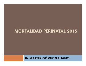 MORTALIDAD PERINATAL 2015
