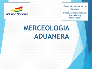 Merceología Aduanera
