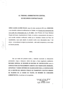 AL TRIBUNAL ADMINISTRATIVO CENTRAL DE RECURSOS