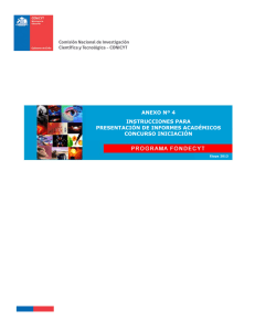 Instructivo Informe Académico - Versión Etapa 2013
