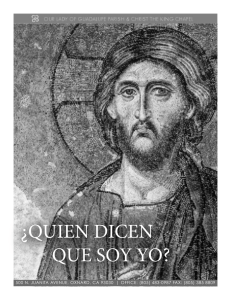 ¿QUIEN DICEN QUE SOY YO?