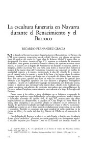 La escultura funeraria en Navarra durante el Renacimiento y el