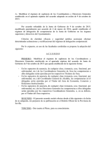 Acuerdo de Junta de Gobierno de 10 de junio de 2016