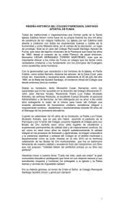 RESE&Ntilde;A HISTORICA DEL COLEGIO PARROQUIAL