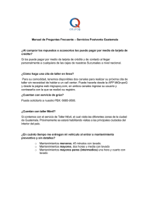 Manual de Preguntas Frecuente – Servicios Postventa Guatemala