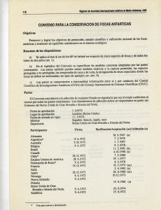 Convenio para la conservación de focas antárticas, Londres, 1972