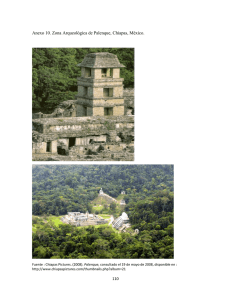 Anexo 10. Zona Arqueológica de Palenque, Chiapas, México.