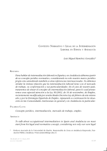 Para hablar de intermediación laboral en España y en Andalucía