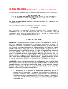 Código Electoral del Estado de Colima