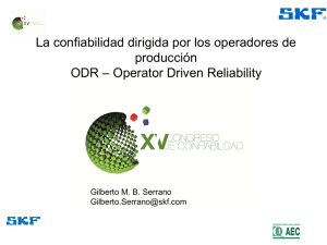 La confiabilidad dirigida por los operadores de producción ODR