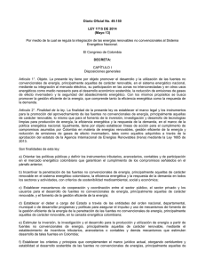 Ley 1715 de 2014 - Federación Colombiana de Municipios