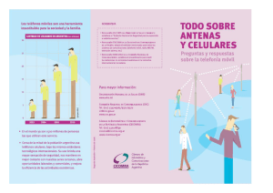 sobre antenas y celulares. Preguntas y respuestas