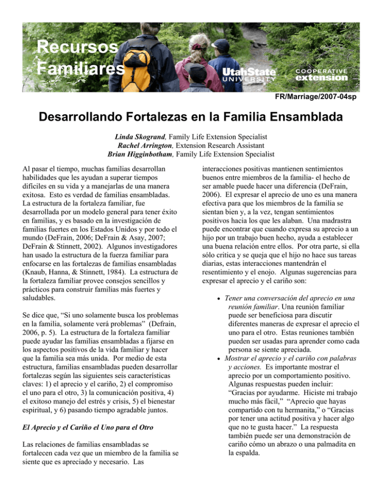 Desarrollando Fortalezas En La Familia Ensamblada