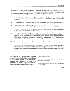 Page 1 Artículo 52 Artículo 52. El Juez fijará las penas y medidas de