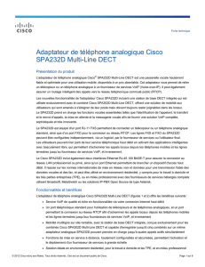 Cisco SPA232D Multi-Line DECT ATA Data Sheet (French)