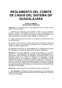 reglamento del comité de casos del sistema dif guadalajara