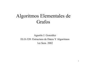 Algoritmos Elementales de Grafos