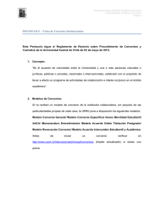 Protocolo Firma Convenios Internacionales en UACh