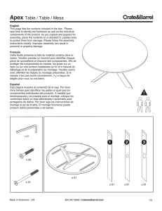 Apex Table ML Assembly Instructions from Crate and Barrel