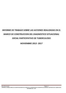 informe de trabajo sobre las acciones realizadas en el marco de