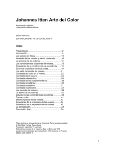 Johannes Itten Arte del Color