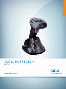 IDM24x IDM241-100S RS-232 Kit, Hoja de datos en línea