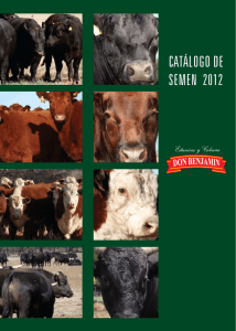 catálogo de semen 2012 - Estancias y Cabaña Don Benjamin SA
