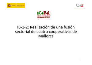 IB-1-2: Realización de una fusión sectorial de cuatro cooperativas