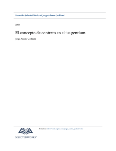 El concepto de contrato en el ius gentium - SelectedWorks