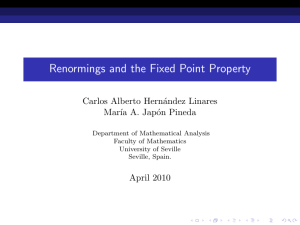 Renormings and the Fixed Point Property