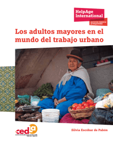 Los adultos mayores en el mundo del trabajo urbano