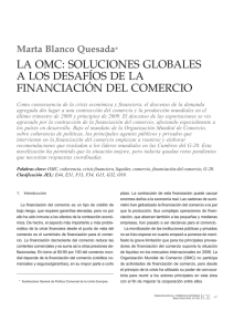 soluciones globales a los desafíos de la financiación del comercio