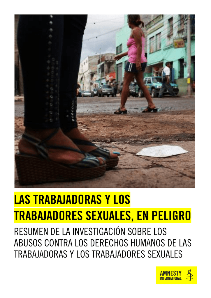 Las Trabajadoras Y Los Trabajadores Sexuales En Peligro 1121