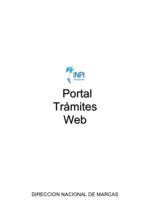 Portal Trámites Web - inpi