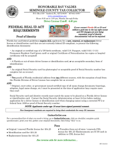 Real ID Act Handout - Seminole County Tax Collector