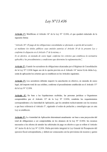 Ley N°13.436 - Ministerio de Economía